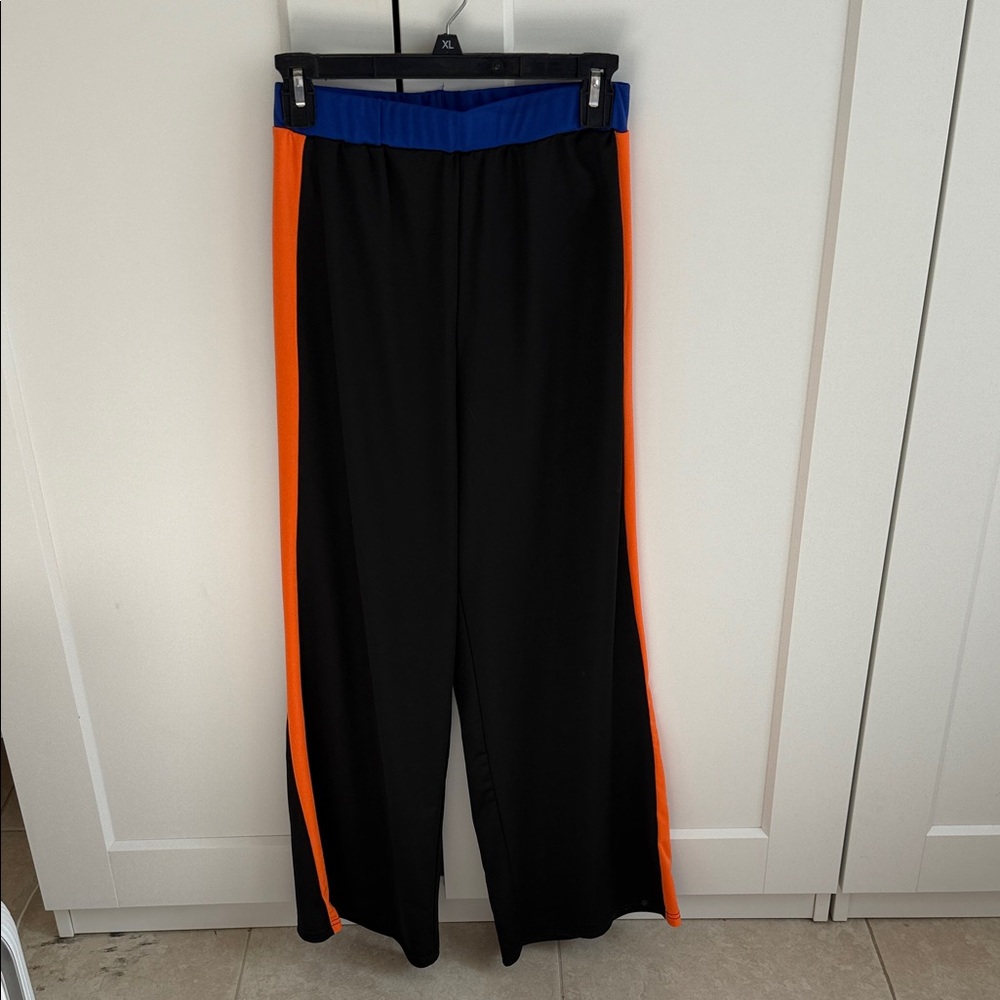 Black and Orange Track Pants
